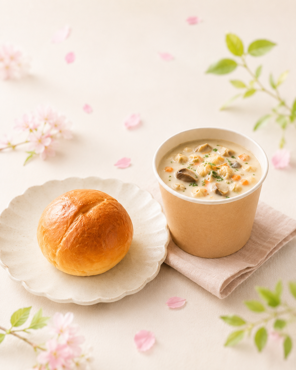 朝におすすめのプレーンと豆乳コーンの組み合わせ