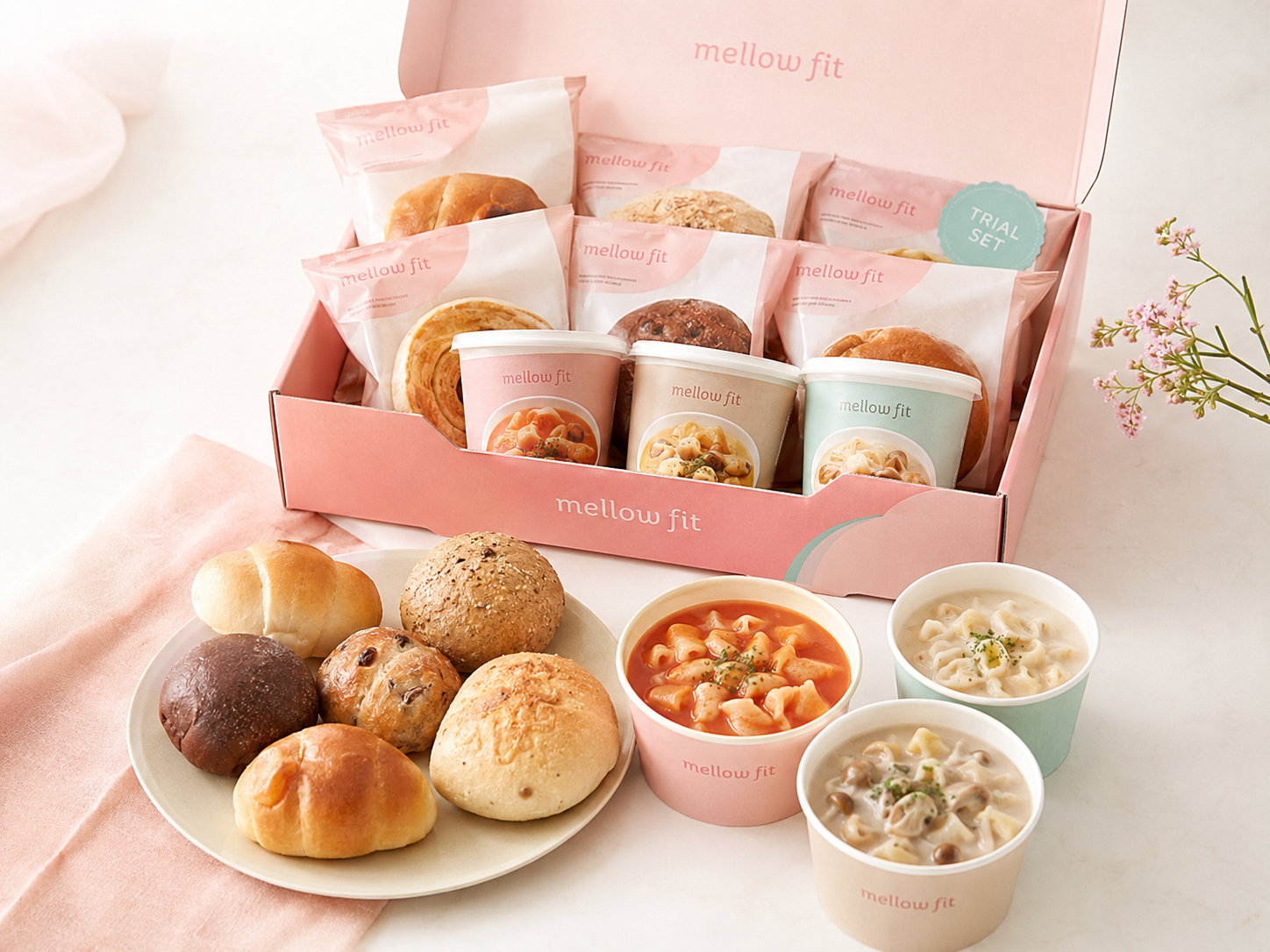 mellow fit初回限定セットの箱